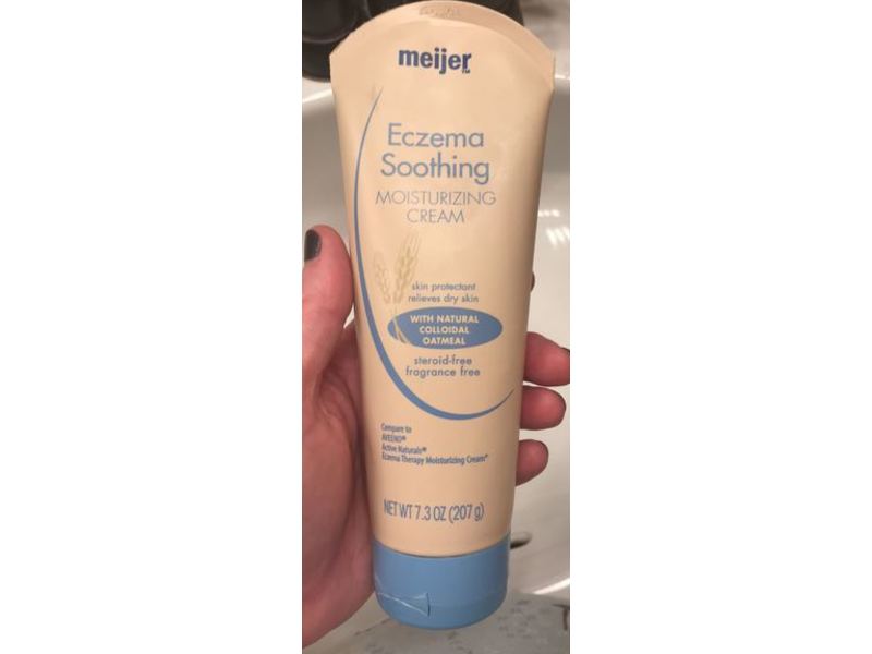 Meijer Eczema Soothing Moisturizing Cream, Natural Colloidal Oatmeal, 7.3 oz/207 g