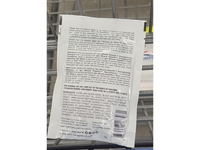 Tgin Miracle Repairx Deep Hydrating Hair Mask, 1.75 fl oz/51.7 mL