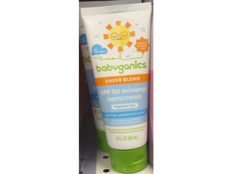 Babyganics Sheer Blend Mineral Sunscreen, SPF 50, 3 fl oz/89 mL