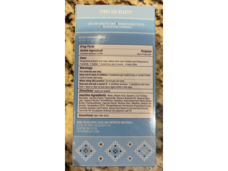 First Aid Beauty Ultra Repair Cream Intense Hydration, 56.7 g (2 oz)