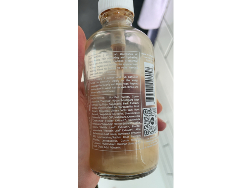 Under Luna Scalp Hydration Clear Shampoo, 8 oz/236 mL