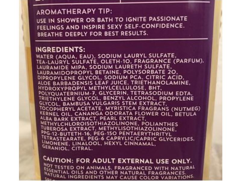 Bath & Body Works Passion Body Wash & Foam Bath, Aromatherapy, Tuberose + Ylang, 10 fl oz/295 mL