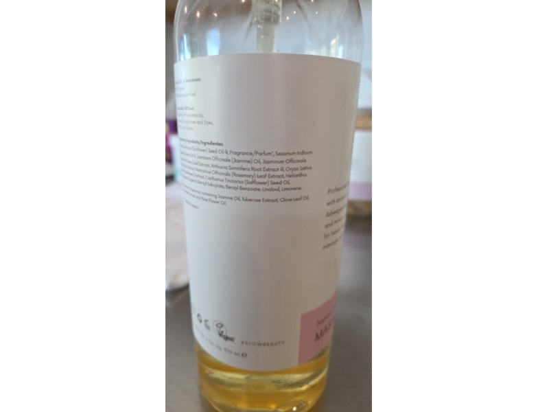 Spiritual Massage Oil, Jasmine Tuberose, 33 fl oz/976 mL