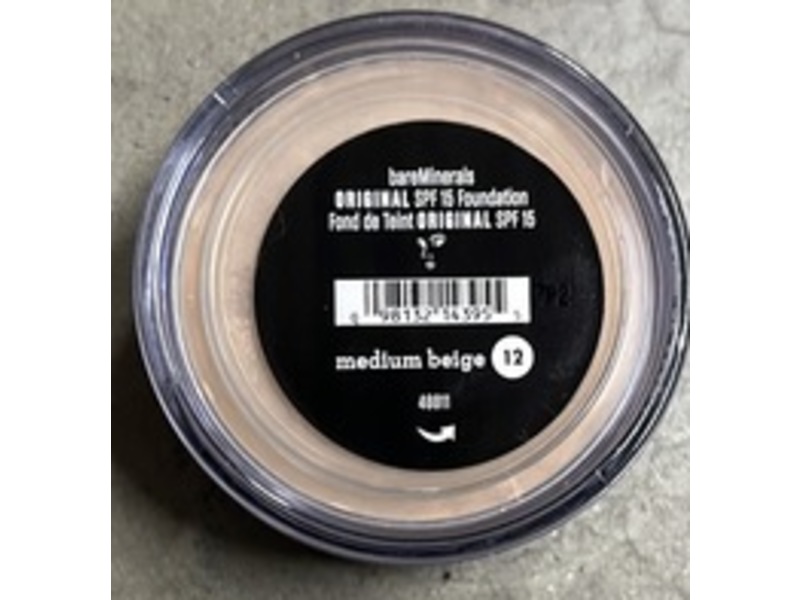 BareMinerals Original Powder Foundation, SPF 15, Medium Beige 12, 0.28 oz/2 g