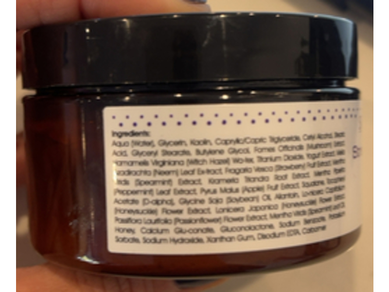 Skin Script Strawberry Spearmint Mask, Kaolin, 4 oz/120 mL