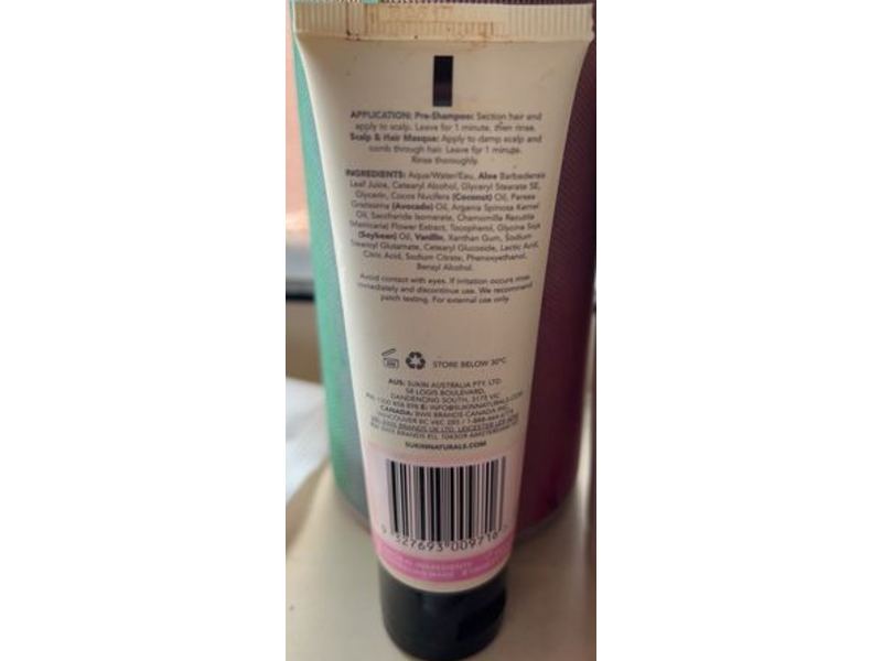 Sukin Haircare Sensitive Micellar Scalp Masque, 1.69 fl oz/50 mL