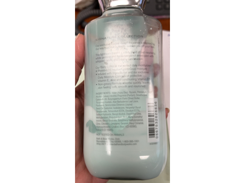 Bath & Body Works Carried Away Body Lotion, Shea & Vitamin E, 8 fl oz/236 mL