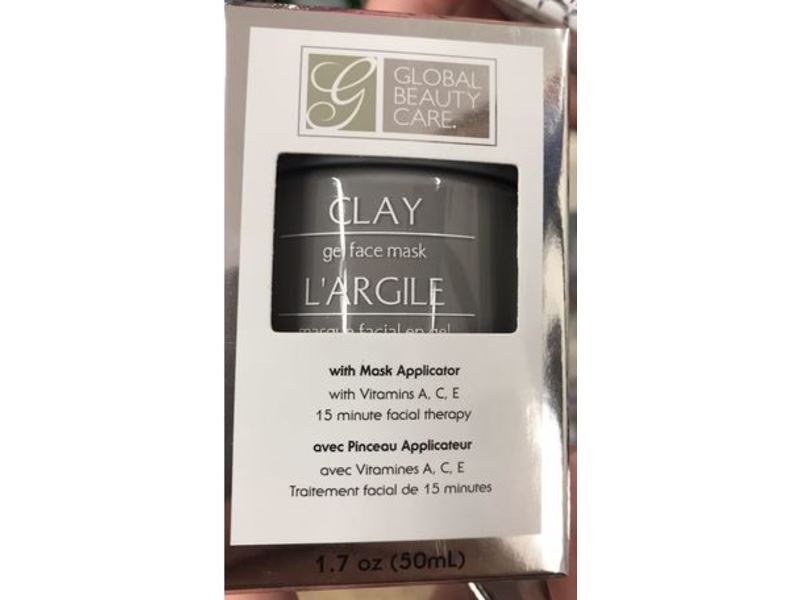 Global Beauty Care Clay Gel Face Mask, 1.7 oz / 50 mL
