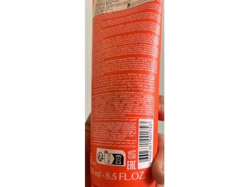 Svr Sun Secure Milk, SPF50+, 8.5 fl oz/250 mL