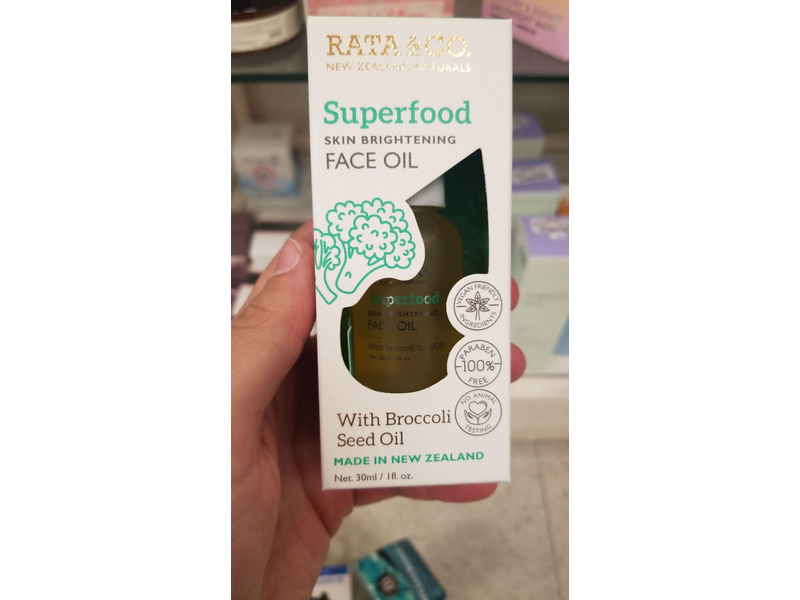 Rata & Co. Skin Brightening Face Oil With Broccoli Seed, 30 mL /1 fl oz