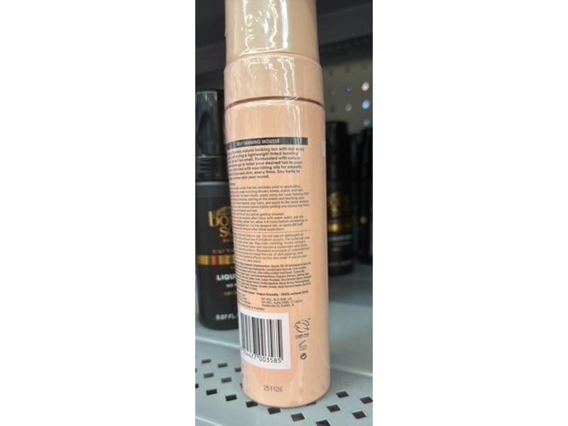 Bali Body Self Tanning Mousse, Dark, 5.07 fl oz/150 mL