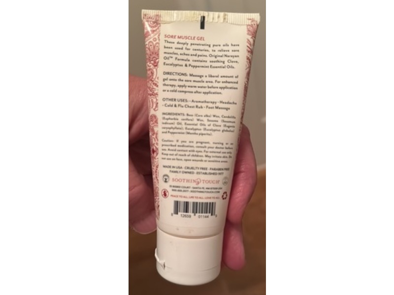 Soothing Touch Sore Muscle Gel, Original, Clove & Eucalyptus, 2 fl oz/59 mL