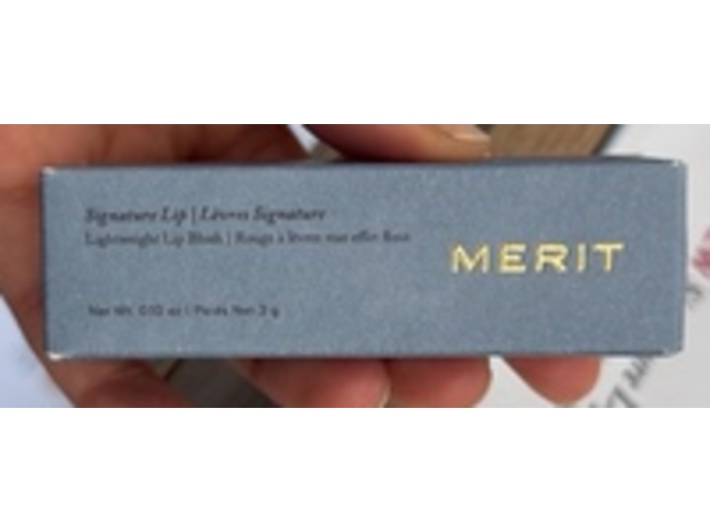 Merit Signature Lip Lightweight Lip Blush, Andie-Baby Pink, 0.10 oz/3 g