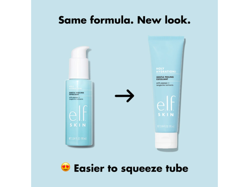 e.l.f. Cosmetics SKIN Holy Hydration! Gentle Peeling Exfoliant, 3.04 oz/86.19 g