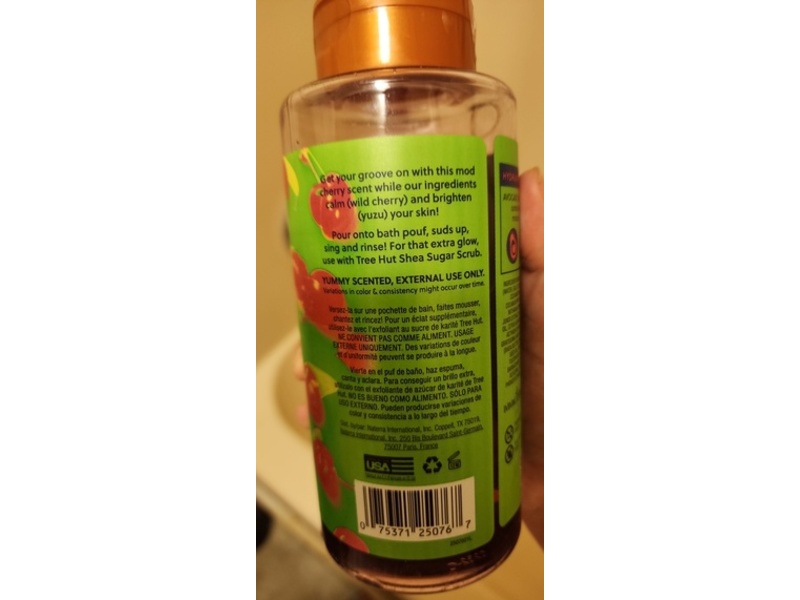 Tree Hut Foaming Gel Wash, Cherry Rave, 18 fl oz/532 mL