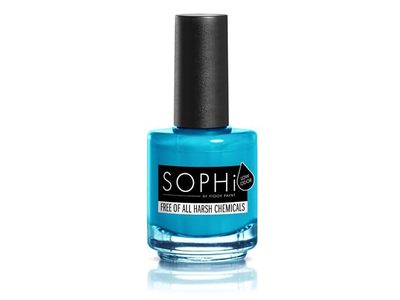 Sophi Non-Toxic Nail Polish, Pretty Shore About You Matte Bright Sky Blue, 0.5 oz/15 mL