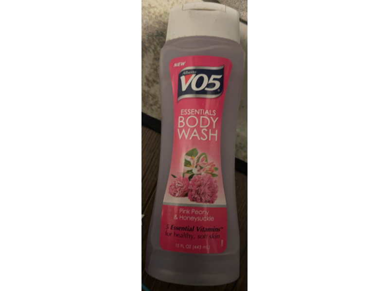 Alberto Vo5 Essentials Body Wash, Pink Peony & Honeysuckle, 15 fl oz/443 mL