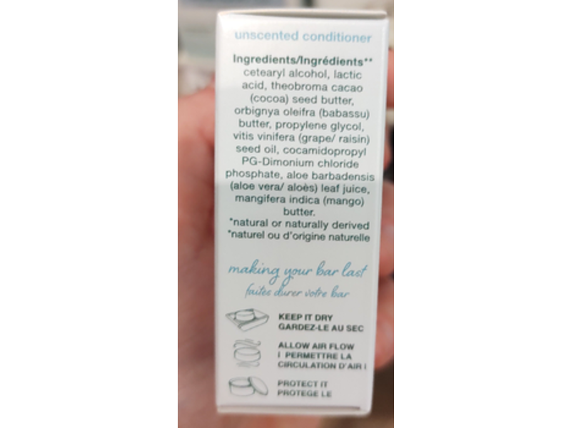 Nature's Aid Conditioner Bar, Aloe Vera, 60 g