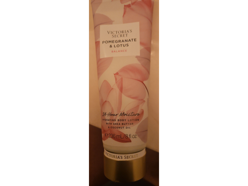 Victoria's Secret Pomegranate & Lotus Balance Hydrating Body Lotion, Shea Butter + Coconut Oil, 8 fl oz/236 mL