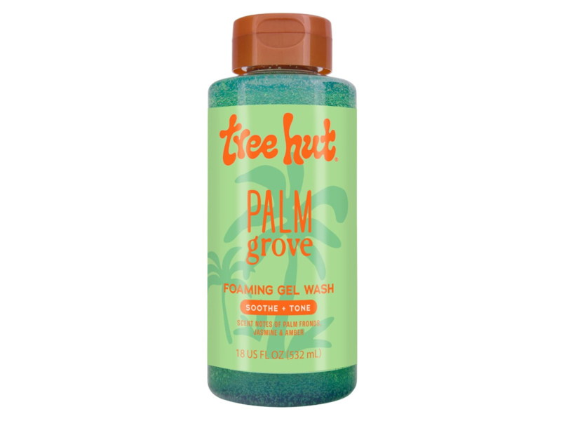 Tree Hut Foaming Gel Wash, Palm Grove, 18 fl oz/532 mL