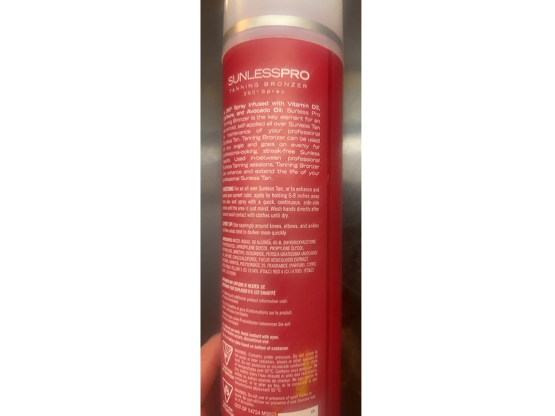 Versaspa Sunless Pro Tanning Bronzer Spray, 7.8 fl oz/230 mL