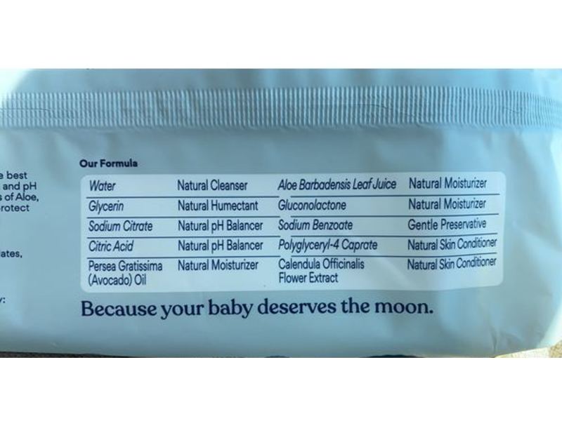 Millie Moon Sensitive Wipes, 72 Count