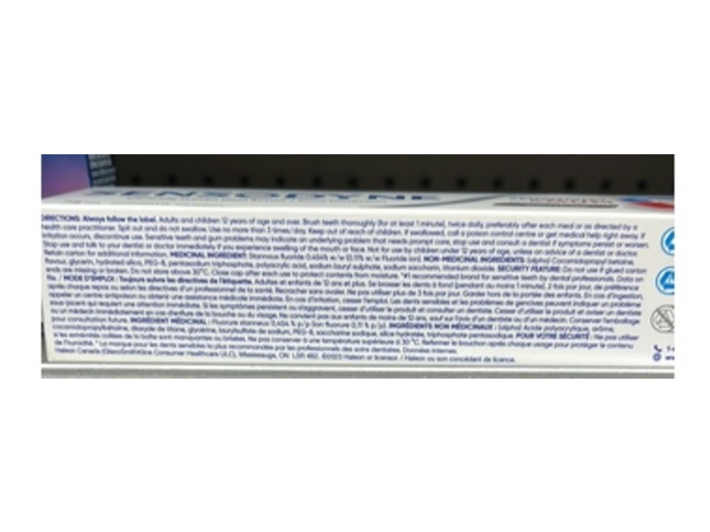 Sensodyne Sensitivity & Gum Whitening Toothpaste, 75 mL