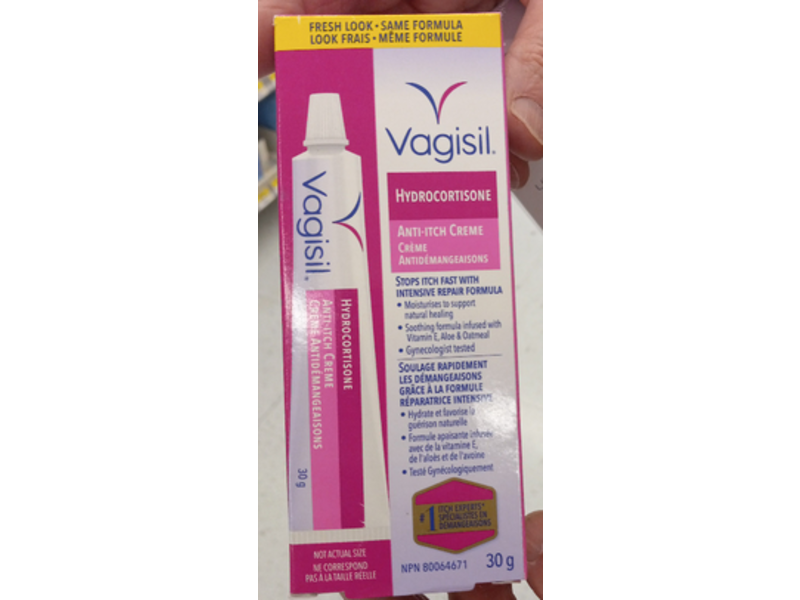 VAGISIL 1% Hydrocortisone Anti Itch Cream, 30 g