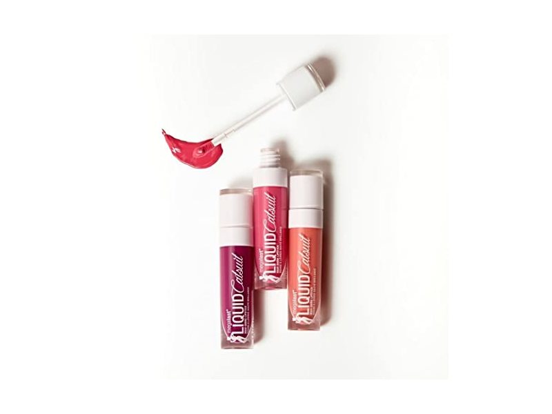 wet n wild Mega Last Catsuit High-Shine Liquid Lipstick, Red Bad Girl's Club, 0.21 oz