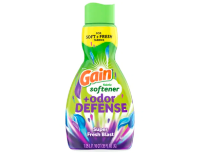 Gain Fabric Softener + Odor Defense, Super Freash Blast, 48 Loads, 35 fl oz/1.05 L, 4 Pack