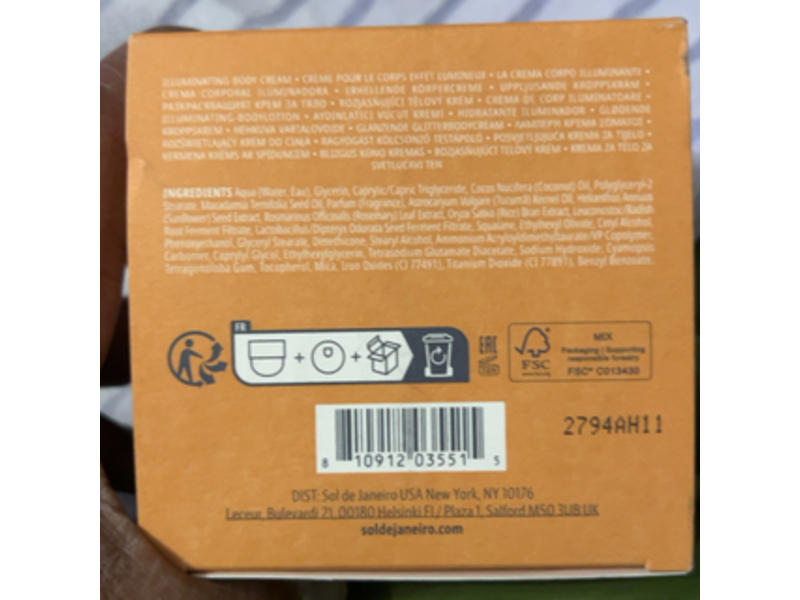 Sol De Janeiro Cheirosa 71 Body Cream, 8.1 fl oz/240 mL