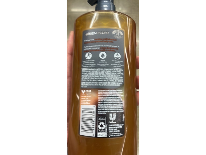 Dove Men + Care Moisturizing Body Wash, Bourbon Vanilla, 26 fl oz/769 mL