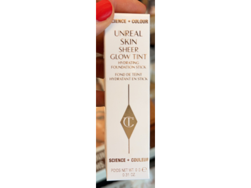 Charlotte Tilbury Unreal Skin Sheer Glow Tint Hydrating Foundation Stick, 2 Fair, 0.31 oz/9 g