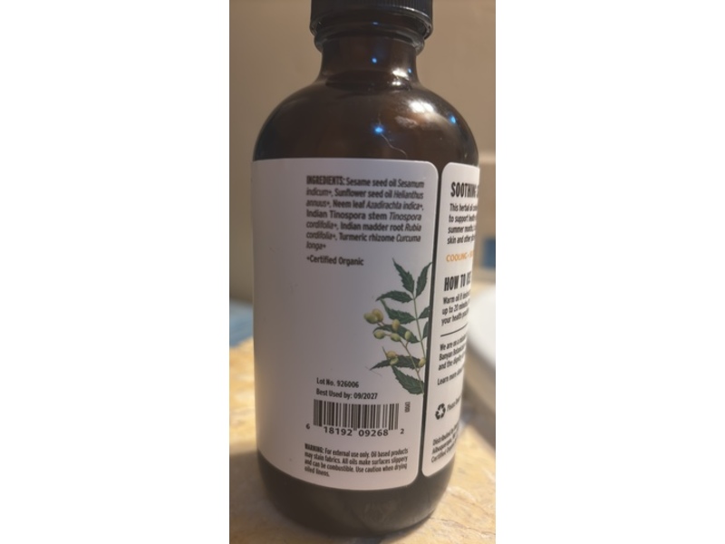 Banyan Botanicals Sidha Soma Supreme Neem Oil, 8 fl oz/236 mL