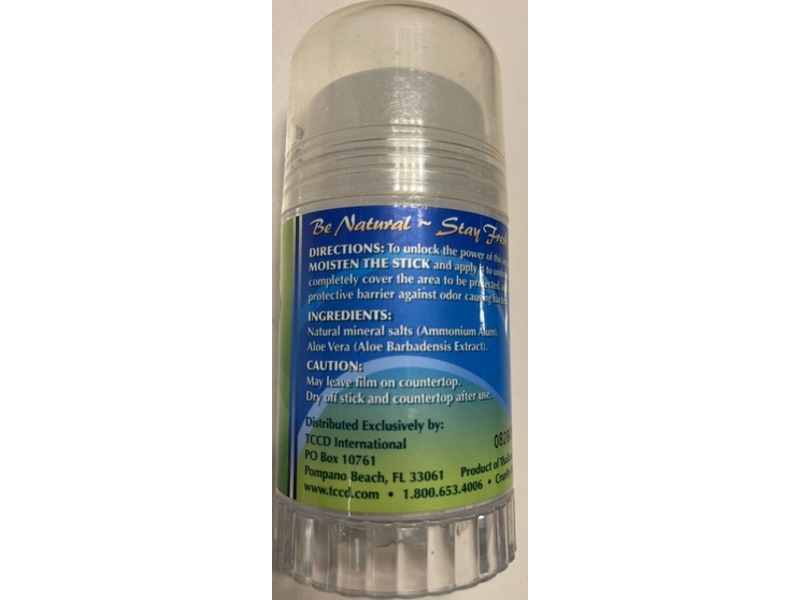 Naturally Fresh Deodorant Crystal, Aloe Vera, 4.25 oz/120 g, Pack Of 3