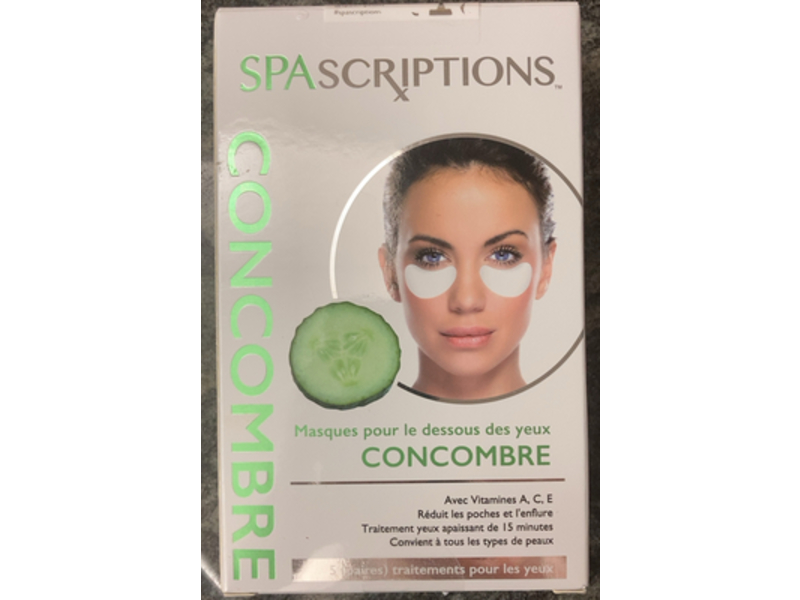 spascriptions under Eye pads, cucumber, 5 Pair