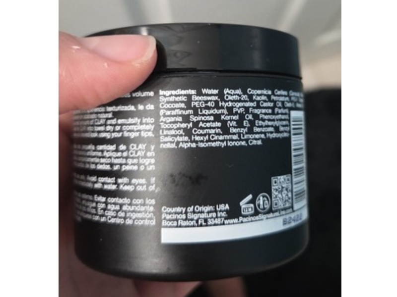 Pacinos Signature Clay Maximum Control & Matte Finish, 4 fl oz/118 mL
