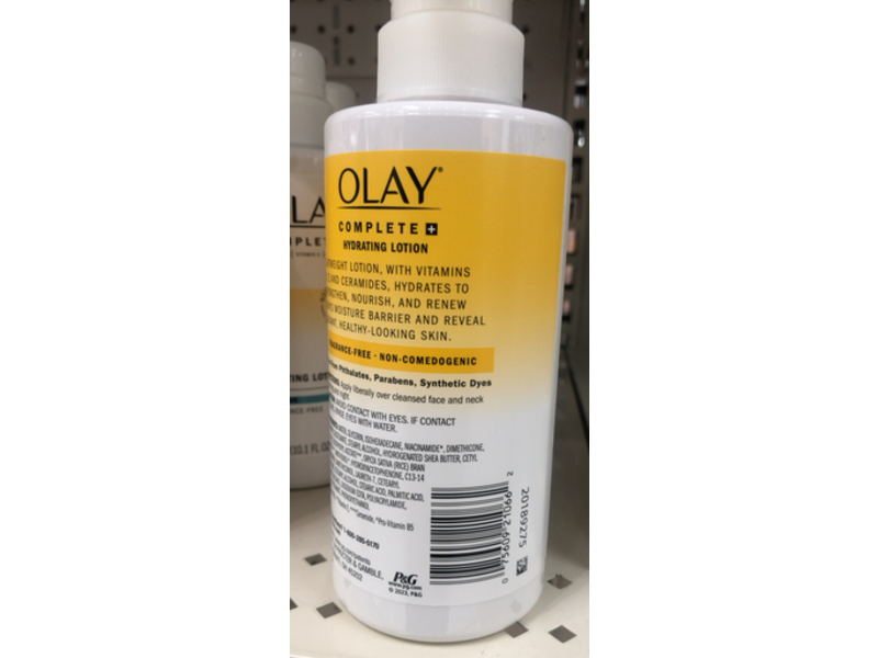 Olay Complete 3 In 1 Hydrating Lotion, Vitamin B3, Vitamin E & Ceramides, 10.1 fl oz/300 mL