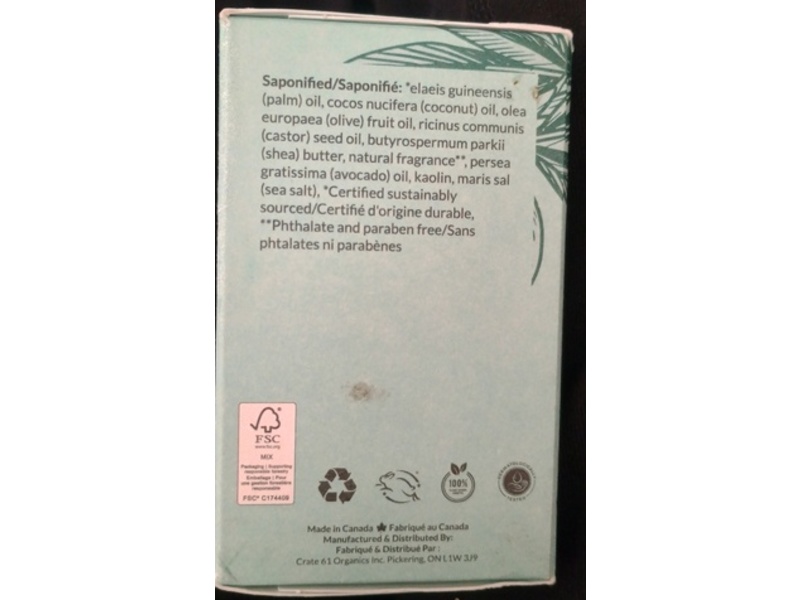 Crate 61 Handmade Bar Soap, Coconut, 4 oz/110 g, Pack Of 3