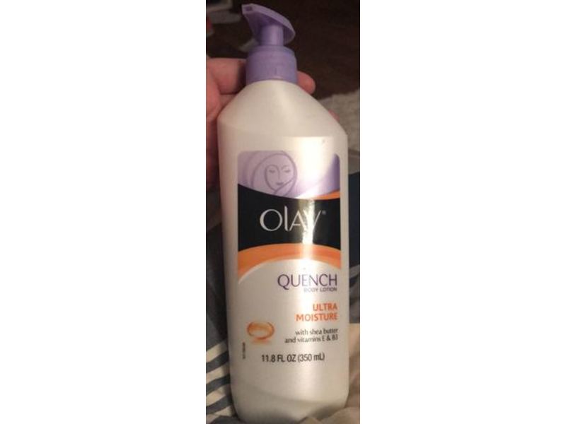 Olay Quench Ultra Moisture Body Lotion, Shea Butter & Vitamin E & B3, 11.8 fl oz/350 mL