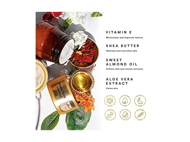 WOW Skin Science Vitamin E Body Butter (Floral) (200ml)