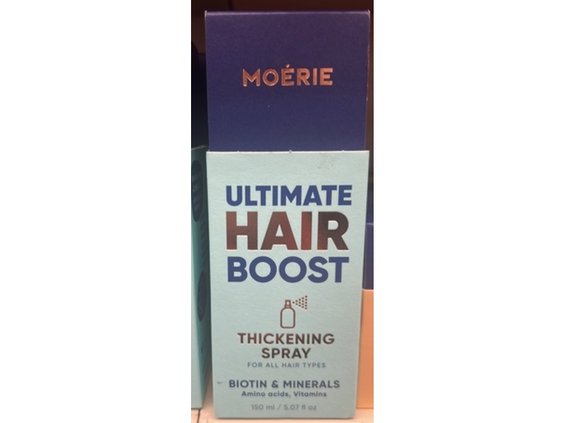 Moerie Ultimate Hair Boost Thickening Spray, Biotin & Minerals, 5.07 fl oz/150 mL