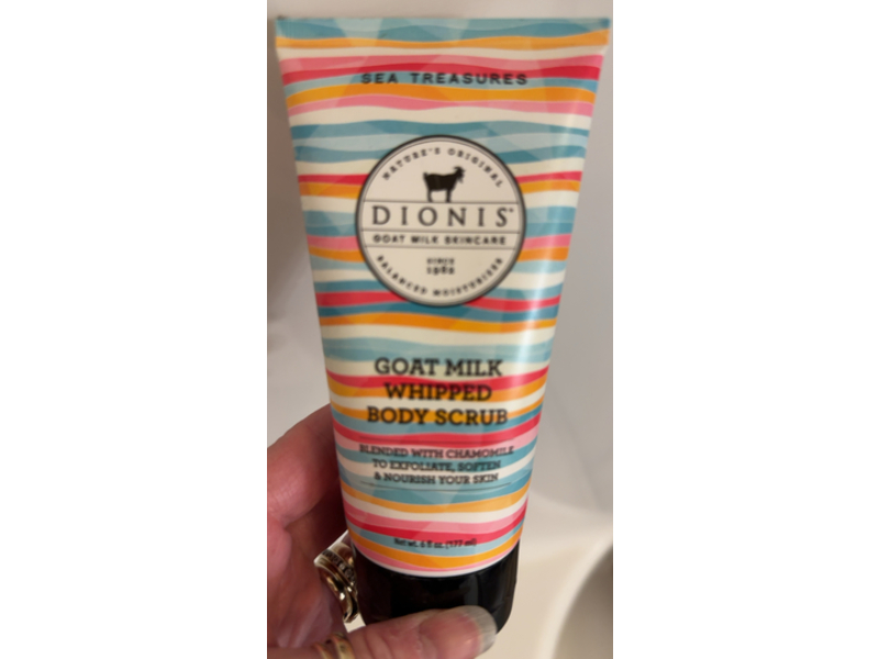Dionis Goat Milk Whipped Body Scrub, Sea Treasures, 6 fl oz/177 mL