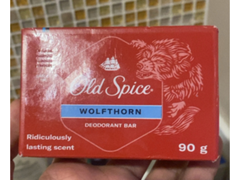 Old Spice Deodorant Bar, Wolfthorn, 90 g