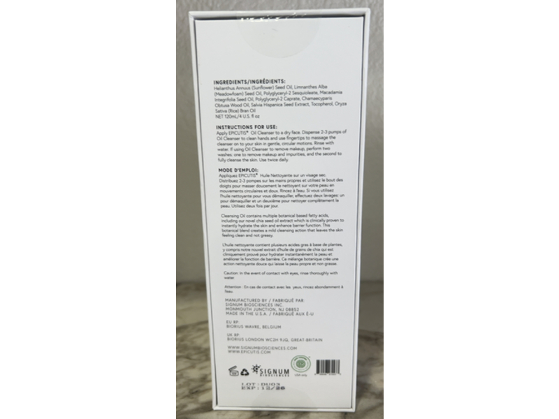Epicutis Oil Cleanser, 4 fl oz/120 mL