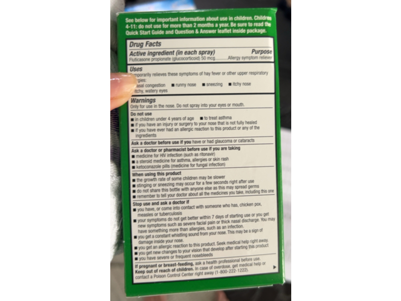 CVS Health Allergy Nasal Spray, 0.62 fl oz/18.2 mL, Pack Of 4