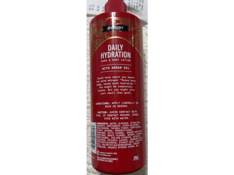 Old Spice Daily Hydration Hand & Body Lotion, 16 fl oz/473 mL, Pack Of 4