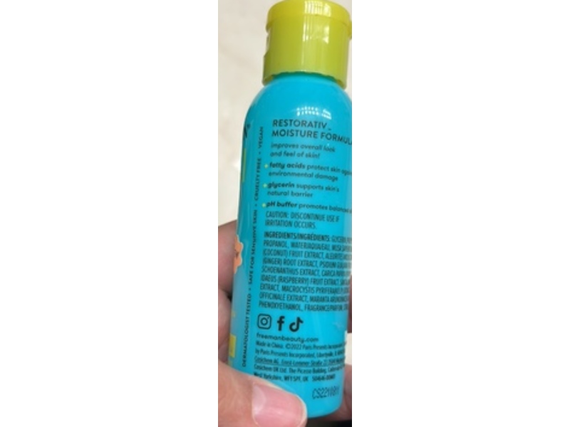 FREEMAN Restorative Warming Gel-To-Oil Facial Mask, Ginger + Glycerin, 1.7 fl oz/50 mL