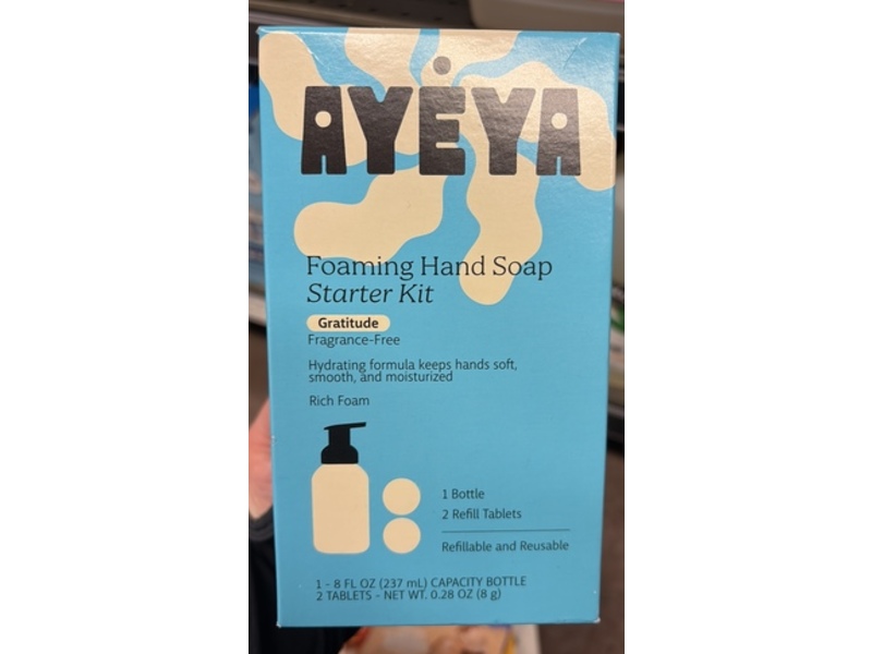 Ayeya Gratitude Foaming Hand Soap Starter Kit, 8 fl oz/237 mL