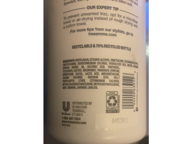 TRESemme Conditioner Pump, Smooth And Silky, 39 fl oz/1.15 L